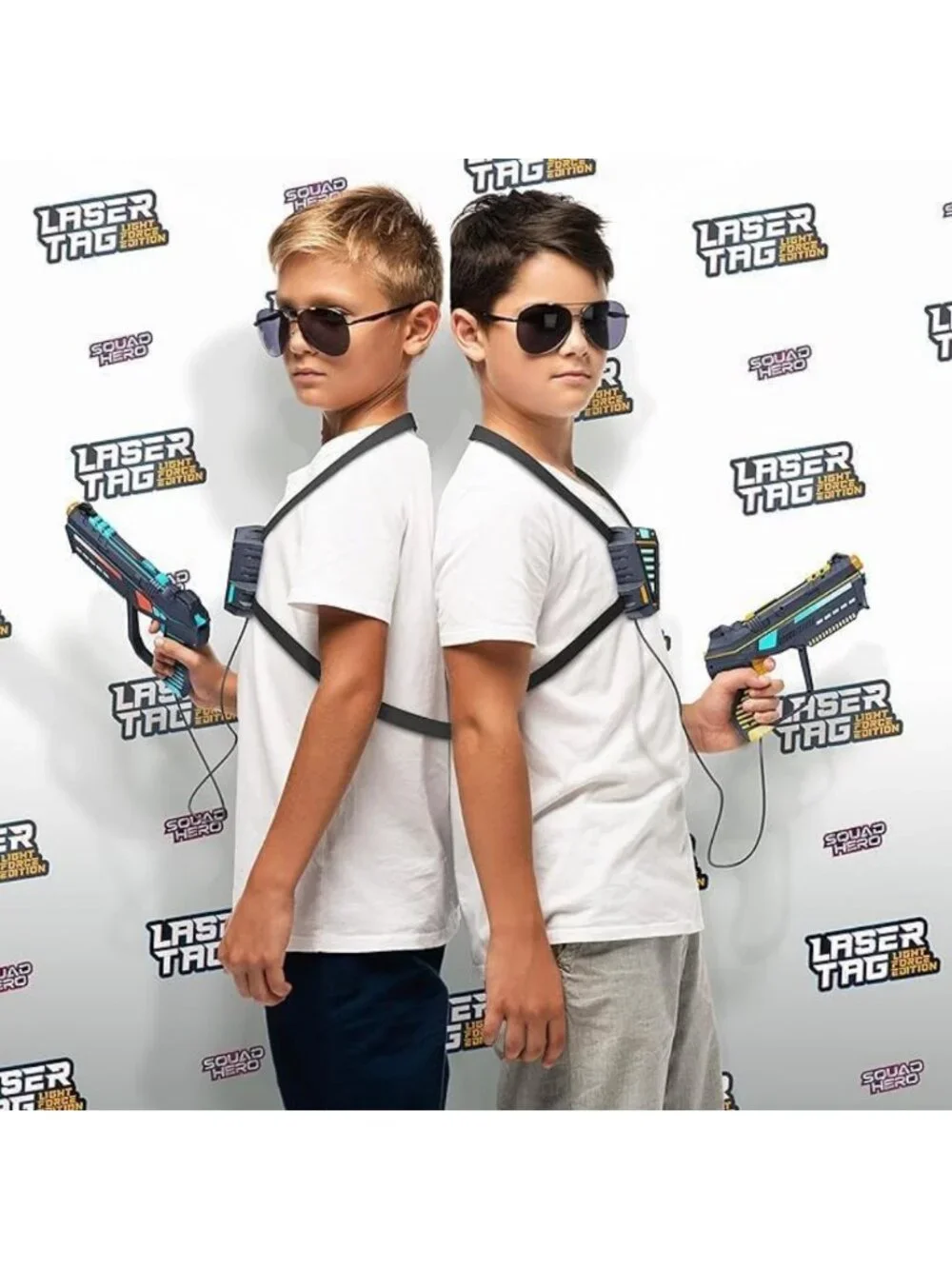 Rechargeable Laser Tag Set for Kids & Teens - Blasters, Vests, Outdoor Fun, Age